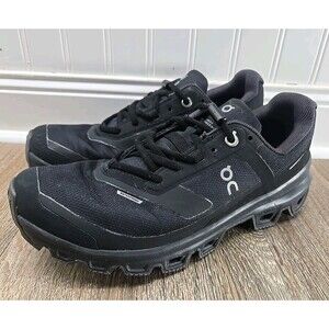 On-Running Women's 7 Cloudventure Waterproof Black/Graphite Trail Running Shoe